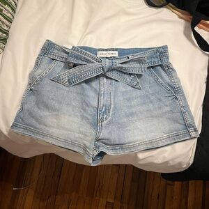 Almost Famous Denim Shorts with Tie
